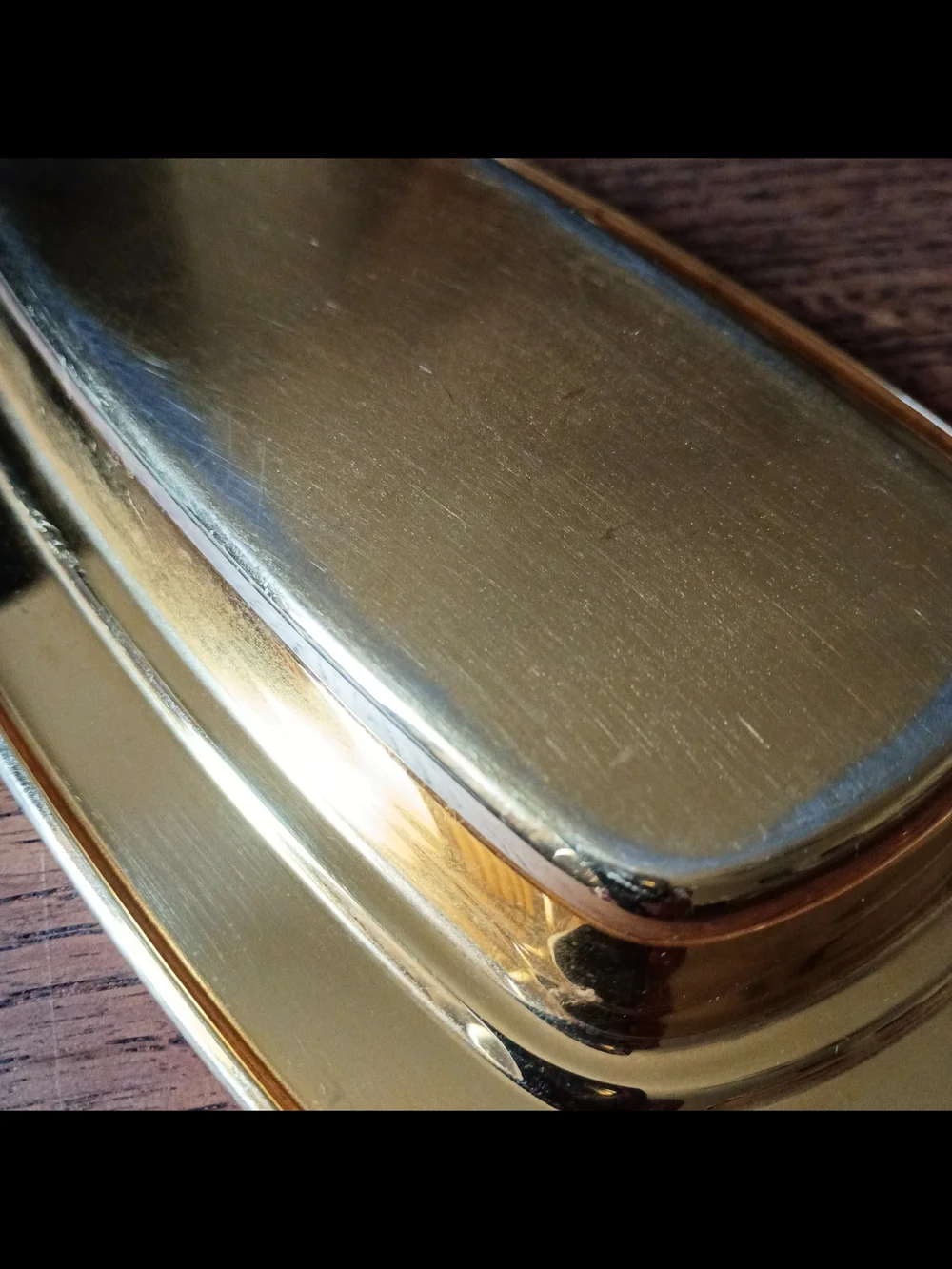 Vintage 18k Gold Electroplated Butter Dish with Lid, Glass Insert